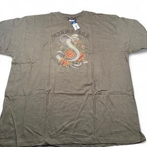 Miami Ink NWT Men’s Cobra Tattoo Olive T-Shirt Size 4XL‎